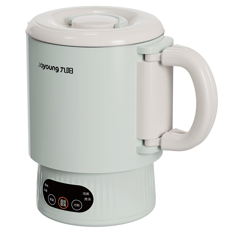 九陽（Joyoung）便捷式電水壺1.2L折疊壺316L不銹鋼內(nèi)膽燒水壺涮燉煮宿舍0膠水開水煲K12ED-WZ101