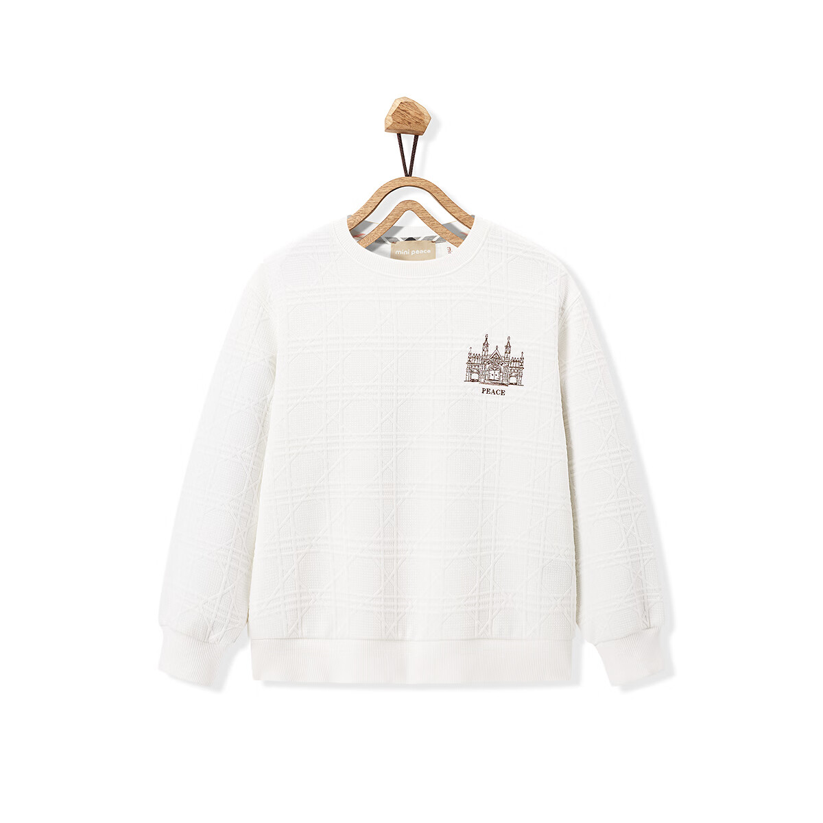 MiniPeace太平鸟童装男童minipeace×DARIA SONGF1CRF3321 米白 160
