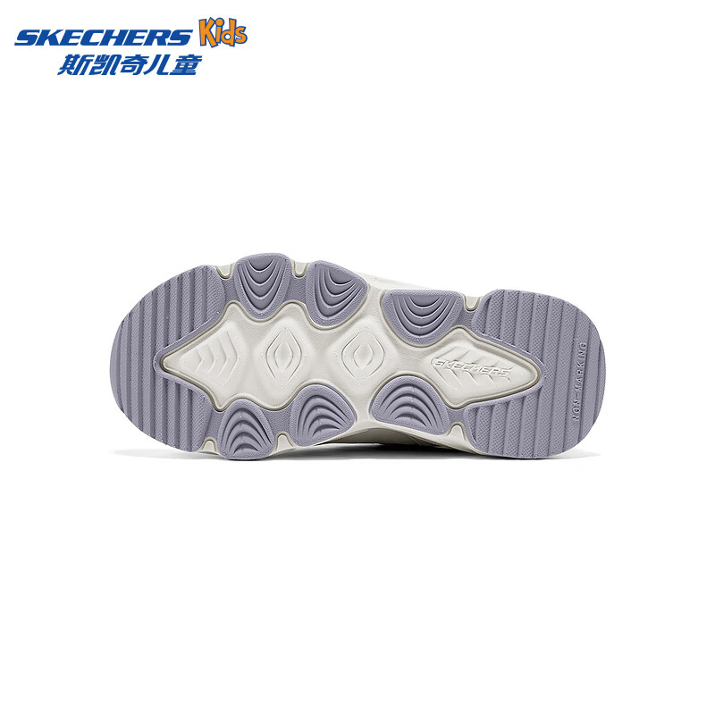 Skechers斯凯奇山迈闪穿鞋舒适防滑鞋一脚蹬休闲运动鞋319080L/405343L 女童/自然色/NAT 30