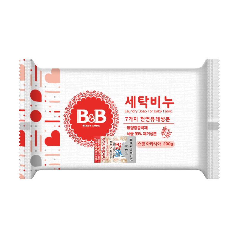保宁（B&B）婴幼儿进口洗衣皂母婴洗护留香新生儿宝宝专用内衣内裤肥皂200g
