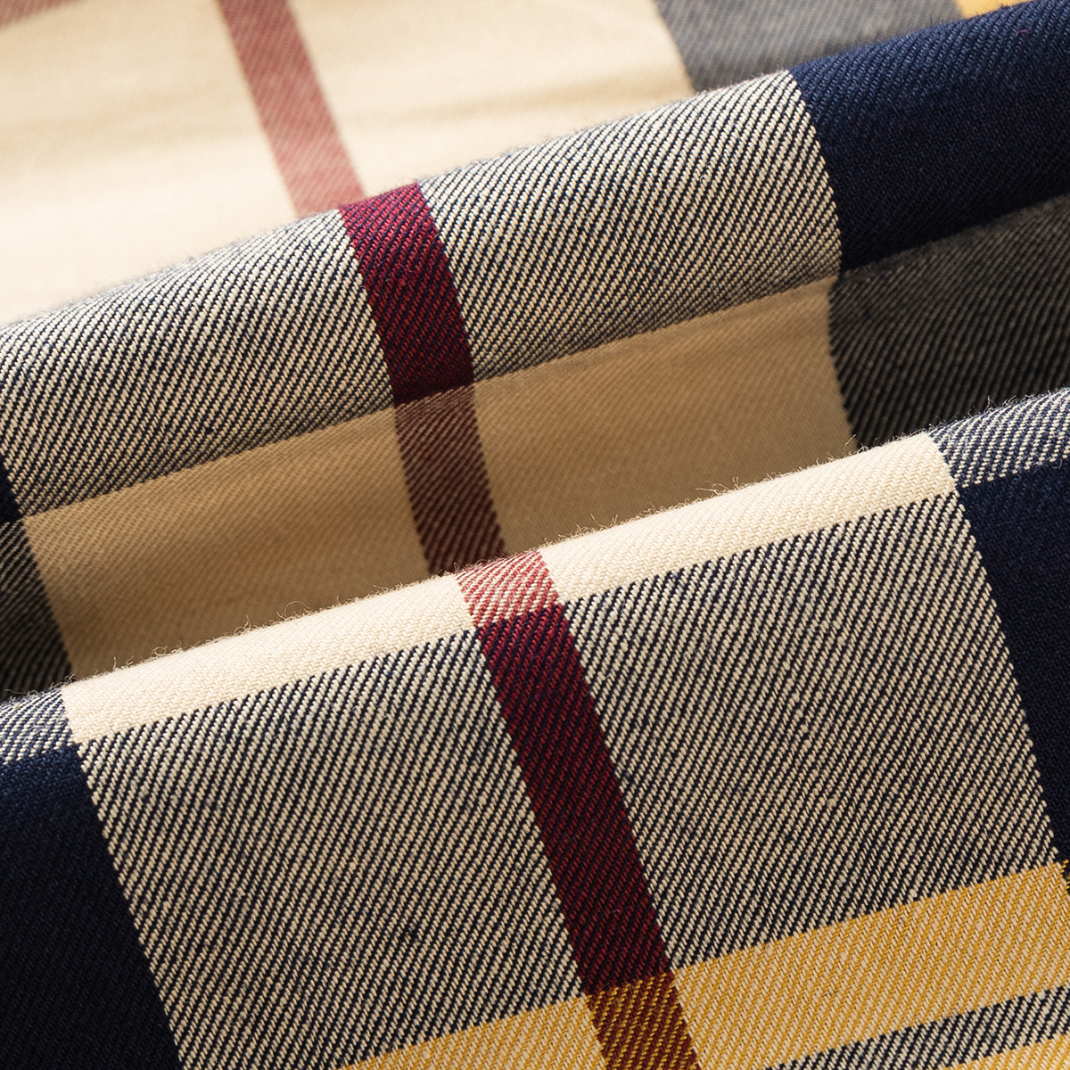 马骑顿梭织半裙 浅卡其格 140