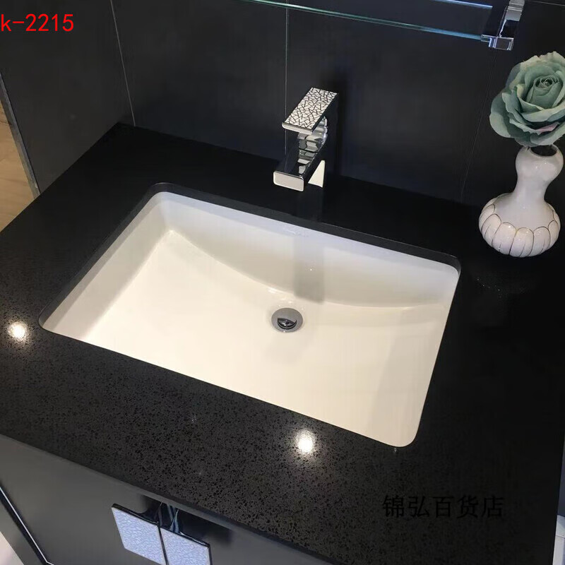 科勒（KOHLER）台下盆方形椭圆洗手脸盆K-2215/2211/2214/2949T陶瓷洗面盆 K-2215T（外径长590mm宽409mm)