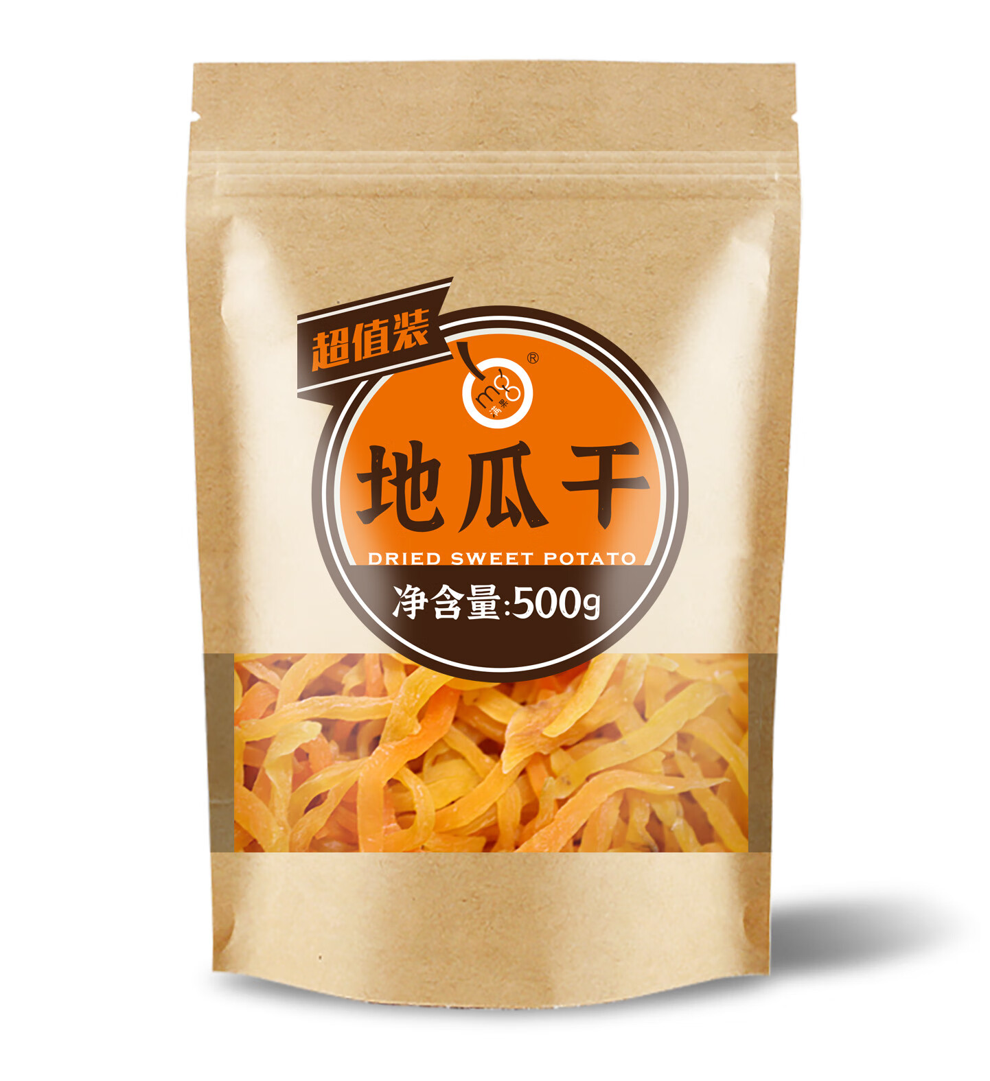 满果庄园地瓜干500g 办公居家健康小零食 袋装地瓜干红薯干 原味[500g*1袋]