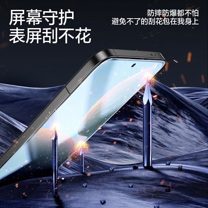 MPPMCK闪魔适用红米Note13Pro钢化膜13C红米Note10/8/9/12手机膜note11 Pro/Pro+高清11T Pro保护贴膜10A 【加强电镀抗指纹】2片+神器 红米note7/note7Pro