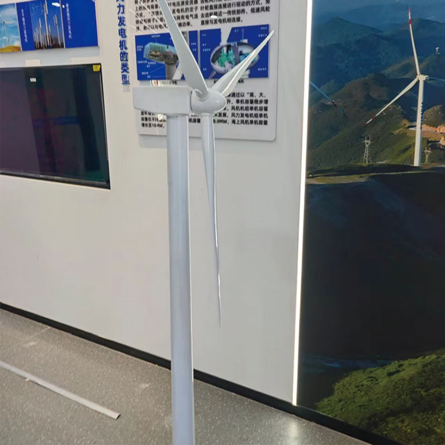 轴流式 双级离心式风机模型 风力发电风机模型 订做无现货 浅黄色