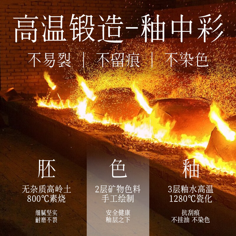 硕加迦蓝家用碗陶瓷餐具2025新款高颜值英式下午茶整套盘子微波炉适用 1.3L茶壶-迦蓝系列 1件套