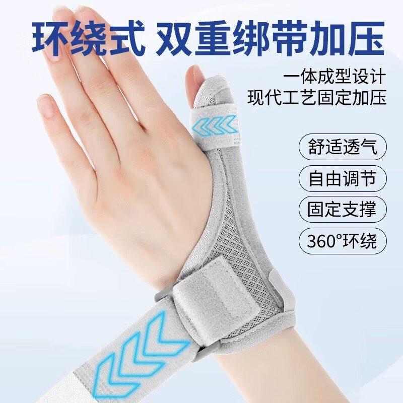通用医用腱鞘炎护腕手腕热敷腱鞘炎大拇手指关节疼痛固定支具护套  均 [灰色]左右通用缓解腱鞘疼痛