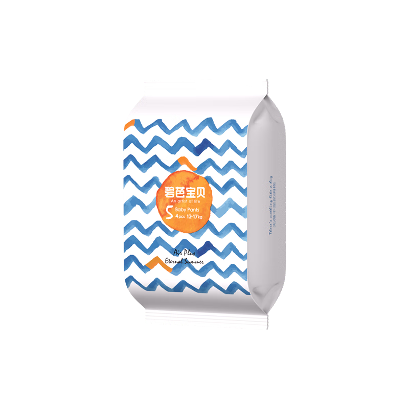 碧芭宝贝盛夏拉拉裤薄透气升级训练裤 【试用装】拉拉裤XL码4片