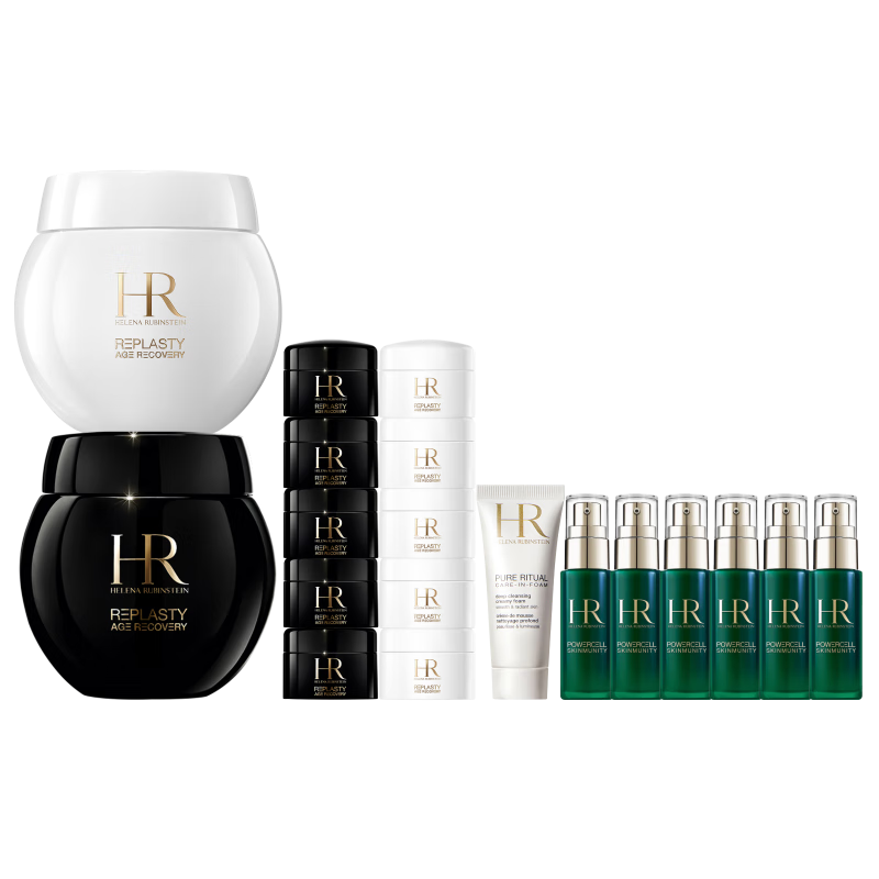 618：HR 赫莲娜 黑绷带面霜50ml+白绷带面霜50ml（赠 黑绷带面霜5ml*5+白绷带面霜5ml*5+黑绷带眼霜3ml*4）