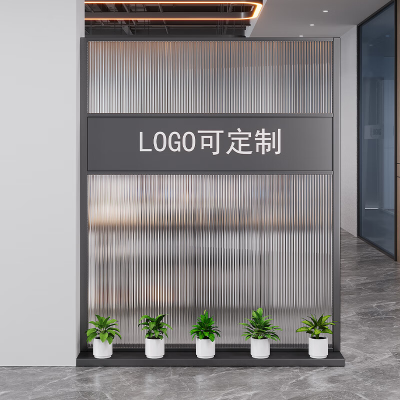 奇樂森屏風隔斷客廳2025新款新中式進門遮擋玻璃辦公室隔斷柜玄關(guān)柜 款式八