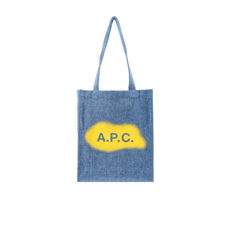 A.P.C.男士百搭简约商务休闲防水单肩斜挎包 蓝色 均码
