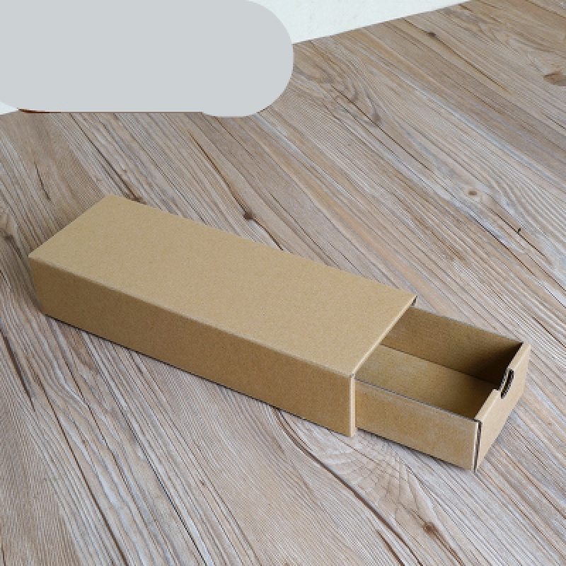 安言牛皮纸箱 抽屉式收纳盒 杂物收纳盒鞋子衣服收纳盒抽拉式纸盒子 x