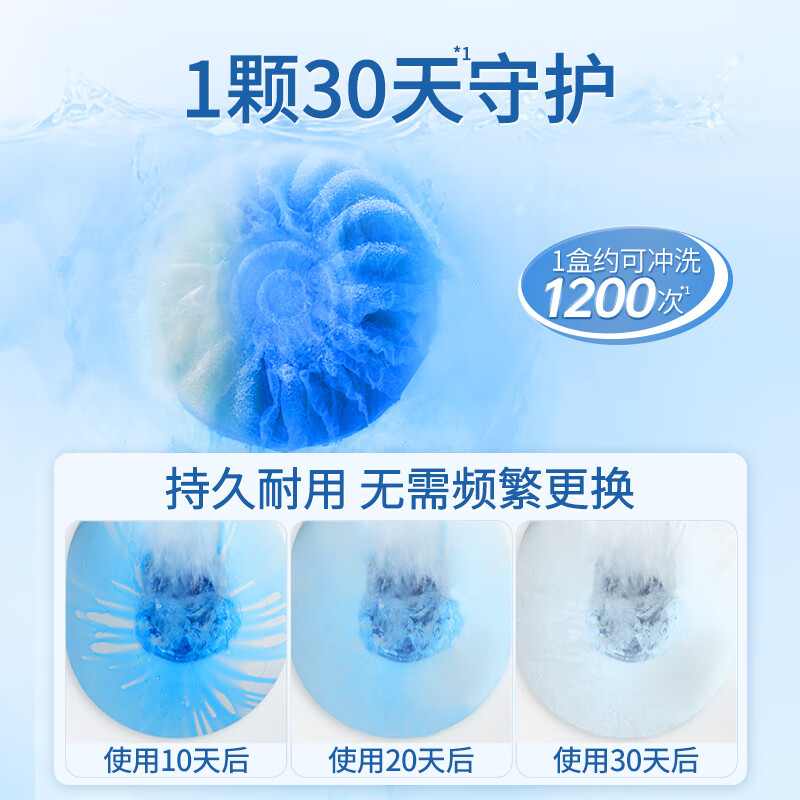 蔬果园香氛洁厕宝 马桶洁厕块清洁块 强力去污去尿碱除臭留香厕所蓝泡泡 【63%选择】洁厕宝4块*3盒