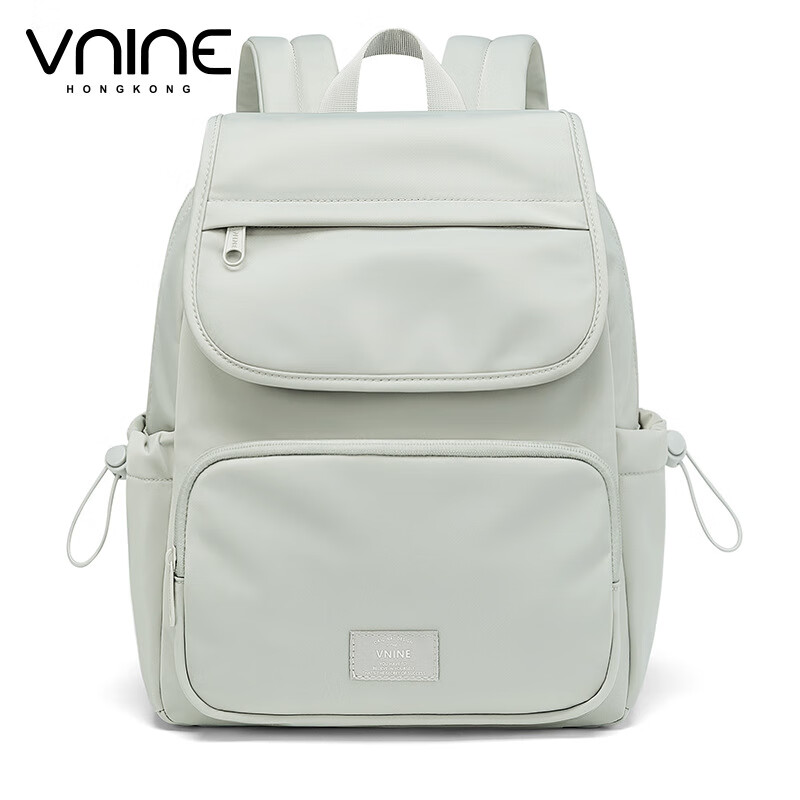 第九城女士雙肩包多功能大容量媽咪包出差旅行包背包學(xué)生書包 奇異果綠