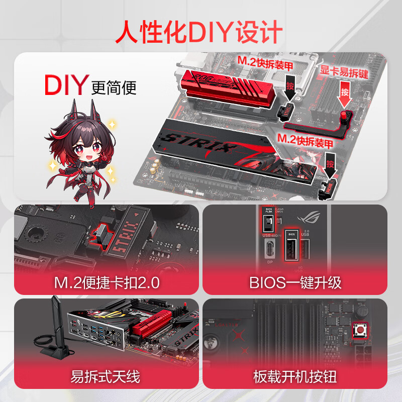 华硕 ROG STRIX X870-H GAMING WIFI7 S RO姬 图 7