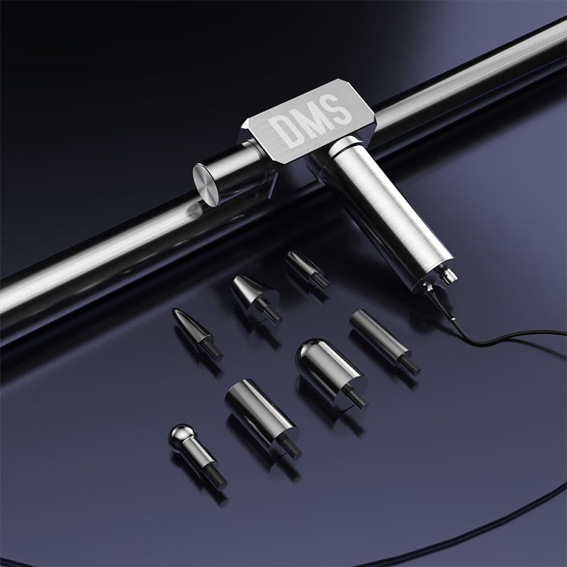 林品进口dms深层肌肉刺激仪肌肉放松按摩器dms筋膜枪专业级筋膜按摩仪 加强版【8按摩头】-不锈钢材质