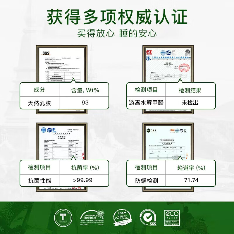ROYAL KING泰国原装进口天然乳胶枕头 93%乳胶 颈椎乳胶枕 单人 颗粒按摩枕 【泰国进口】-颗粒按摩枕 单个装 60*37*10/12cm