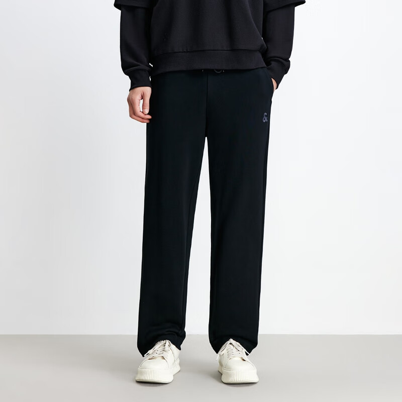 杰克·琼斯(JACK&JONES)25年男装秋季新款抽绳休闲百搭日常纯棉舒适束脚口卫裤22531D031 E40黑色 黑色 38 190