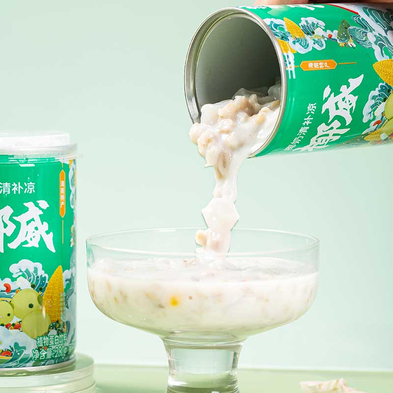 椰威海南特产椰奶清补凉罐装椰汁植物蛋白粗粮轻食早餐280g*6罐 280g*6罐