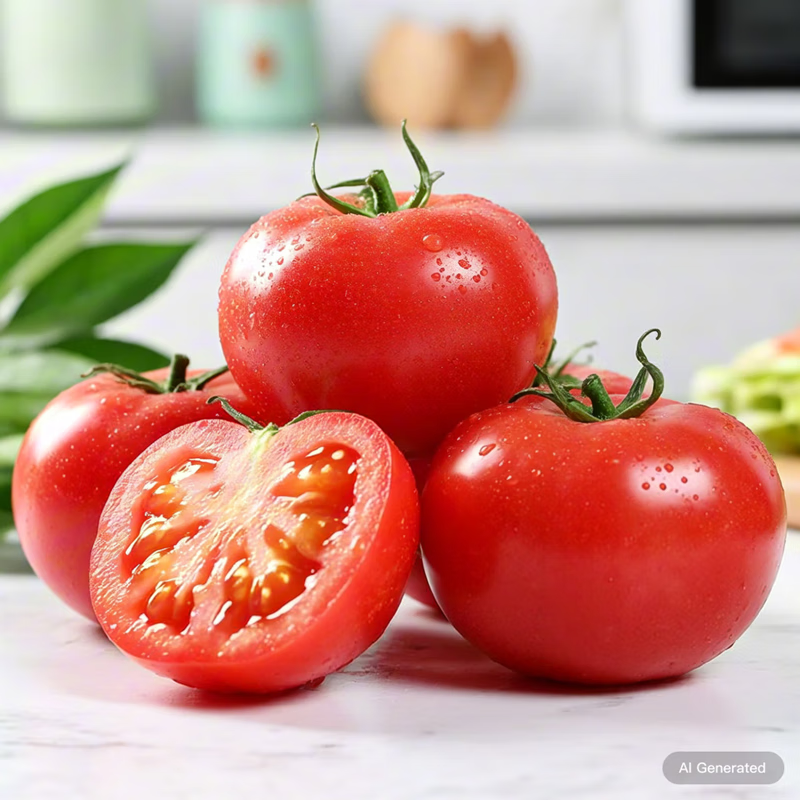 高山新鲜西红柿水果番茄自然熟生吃减肥减脂即食蔬菜生鲜源头直发 大红西红柿净重 1斤