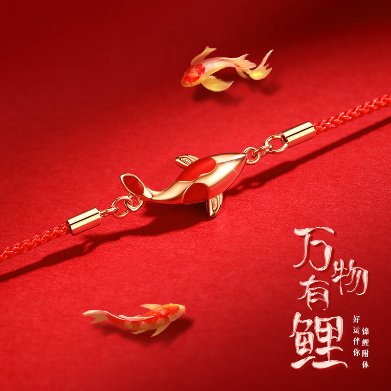 虎年本命年礼物女属虎红绳锦鲤手链编织手绳女生日礼物送女友 万物有