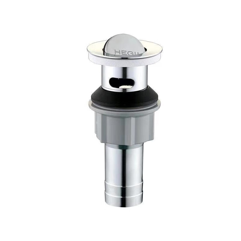 恒洁（HEGII）面盆下水器电镀卫浴配件翻板式下水器HMX203 HMX203下水器(带溢水口)