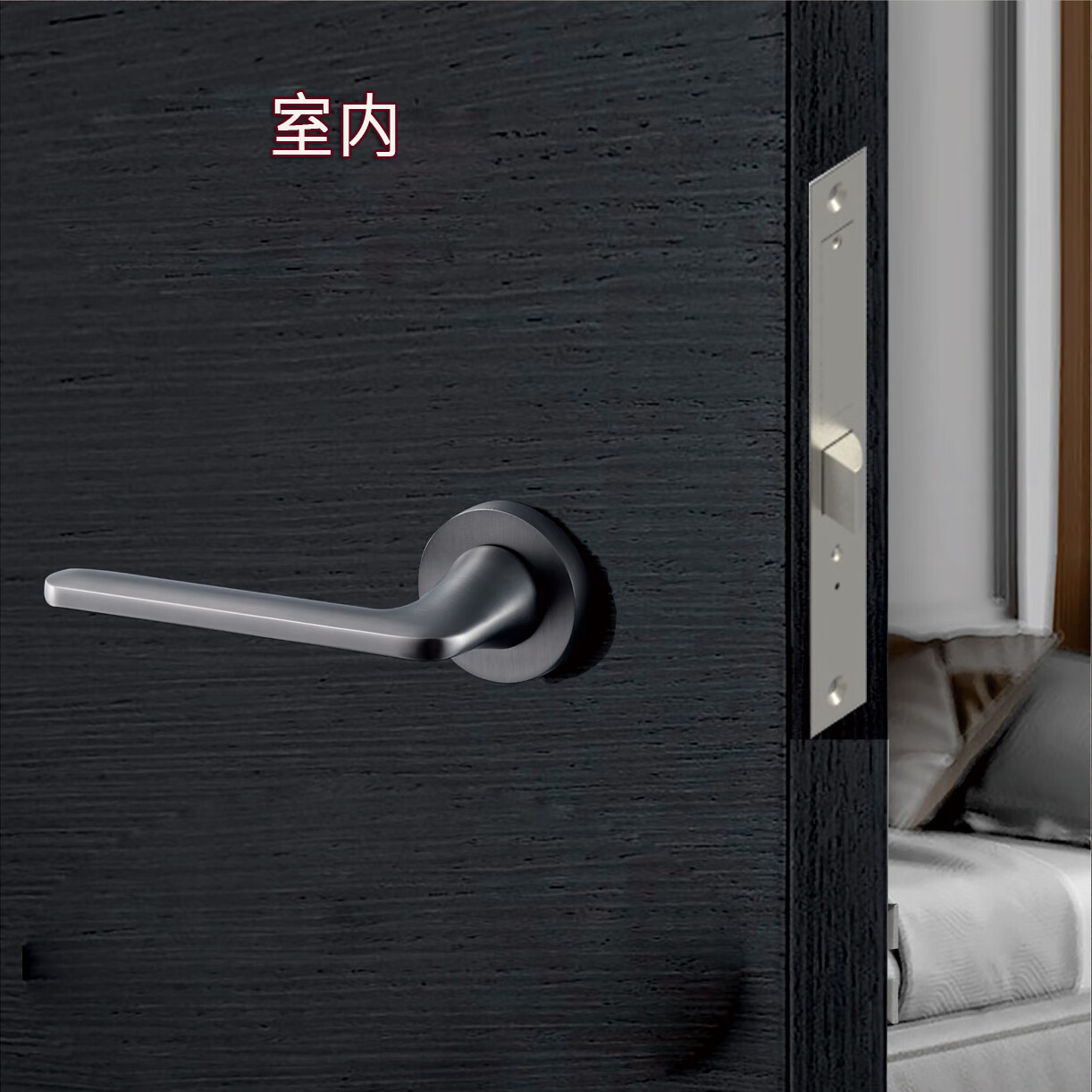 密室门电子锁隐形门锁刷卡电子锁格栅隐形门电子锁锁 高频门禁读卡机