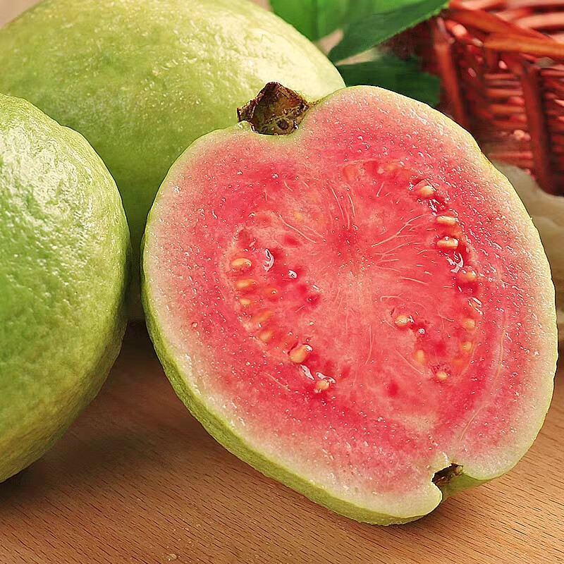 果迎鲜红心芭乐 芭乐番石榴  新鲜水果 红心芭乐3斤装