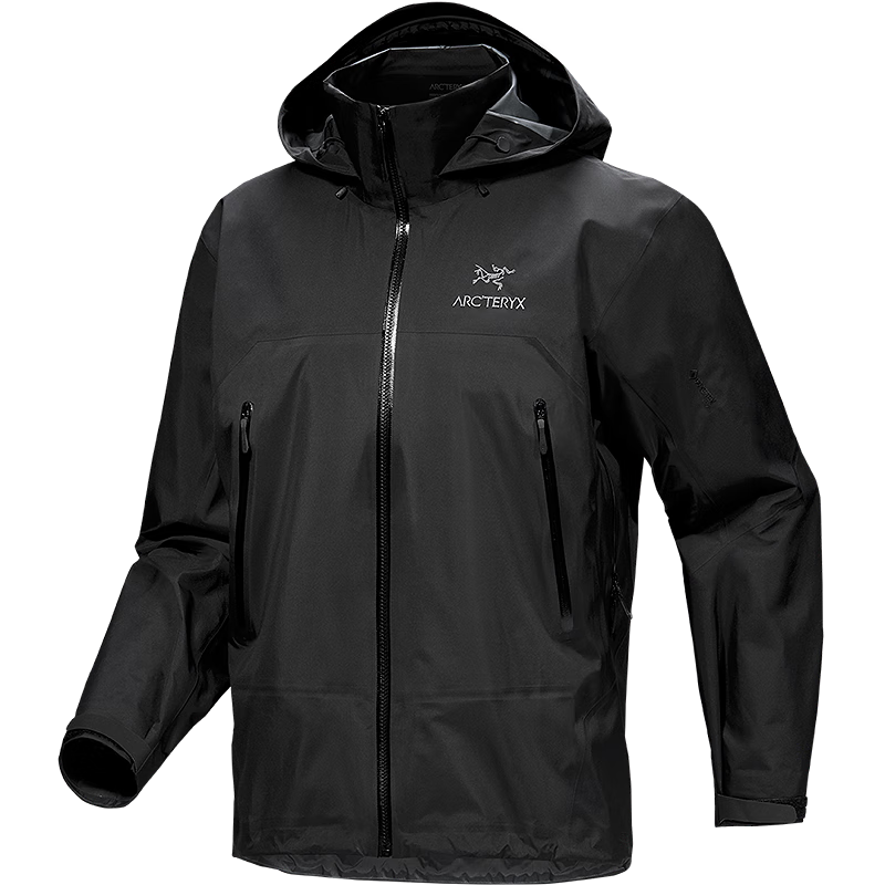 ARC'TERYXʼ���� BETA AR JACKET GORE-TEX ��ˮ ���� Ӳ�Ǽп� Black/��ɫ S 6400Ԫ