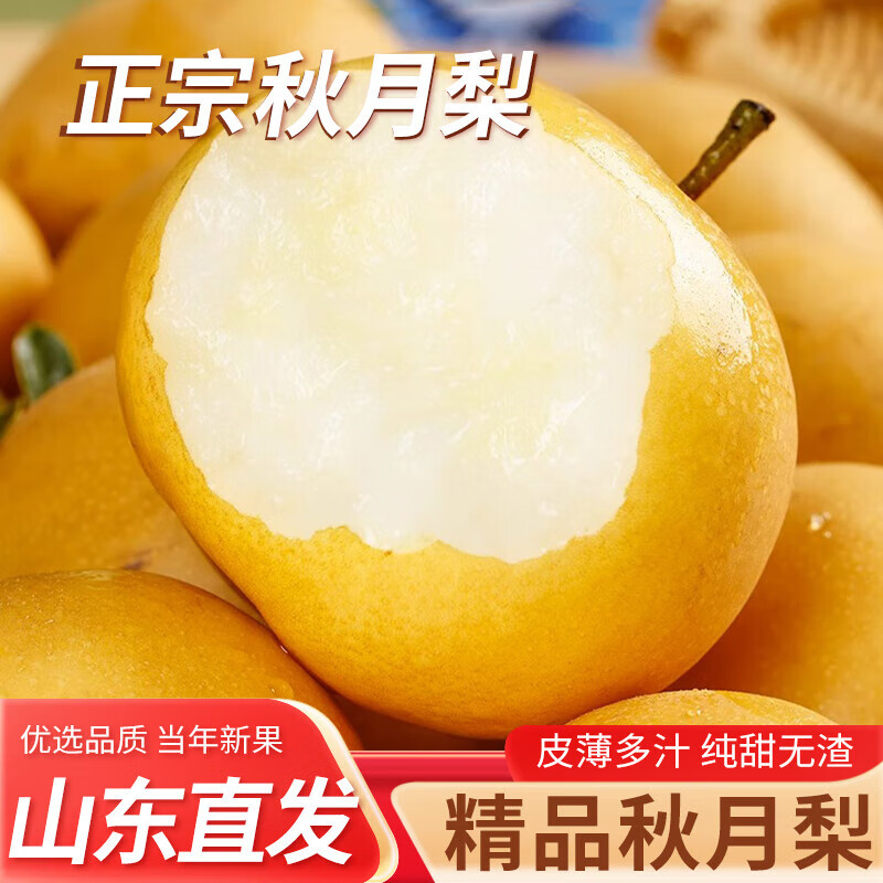 山东莱阳秋月梨5斤巨无霸净重4.5斤