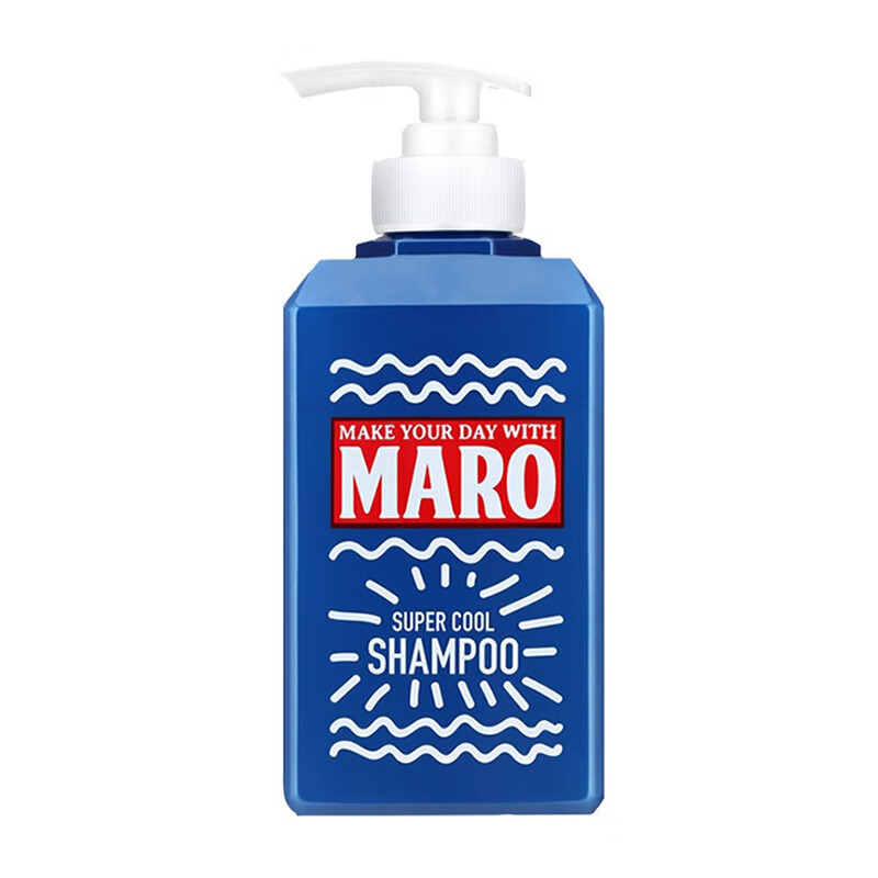 摩隆（MARO）日本进口MARO摩隆男士咖啡因去屑洗发水强韧发丝薄荷青柠香洗发露 冰爽薄荷香型洗发水350ml