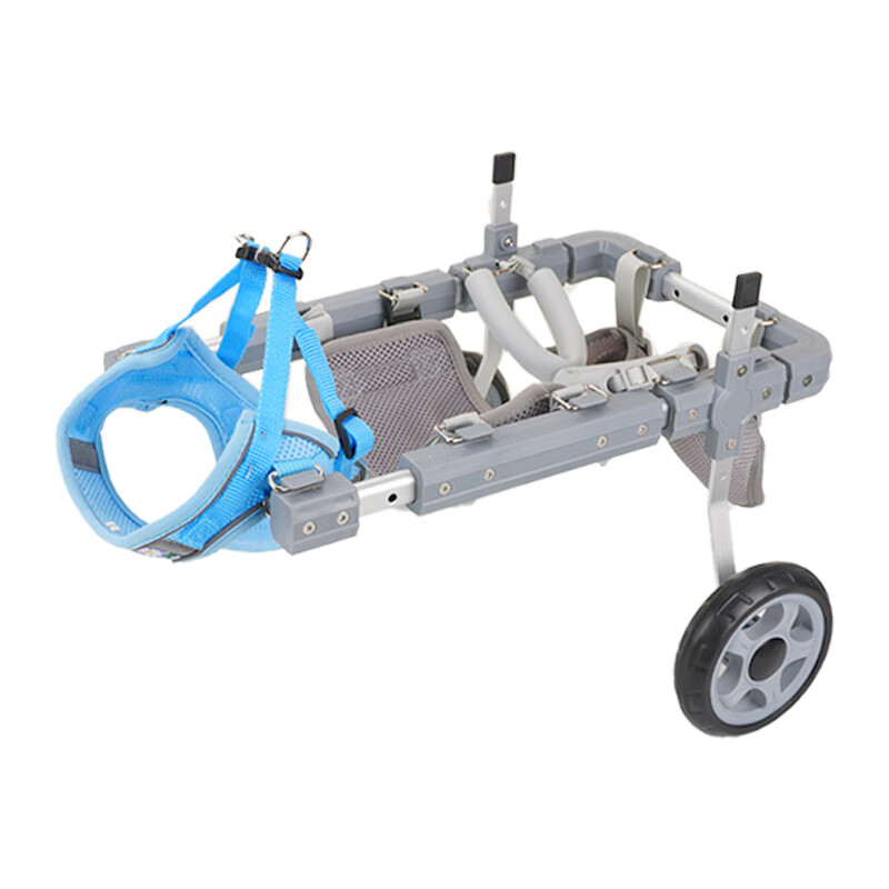 四轮辅助狗轮椅后腿残疾车老年狗代步车宠物猫泰迪后肢瘫痪助力车 xs