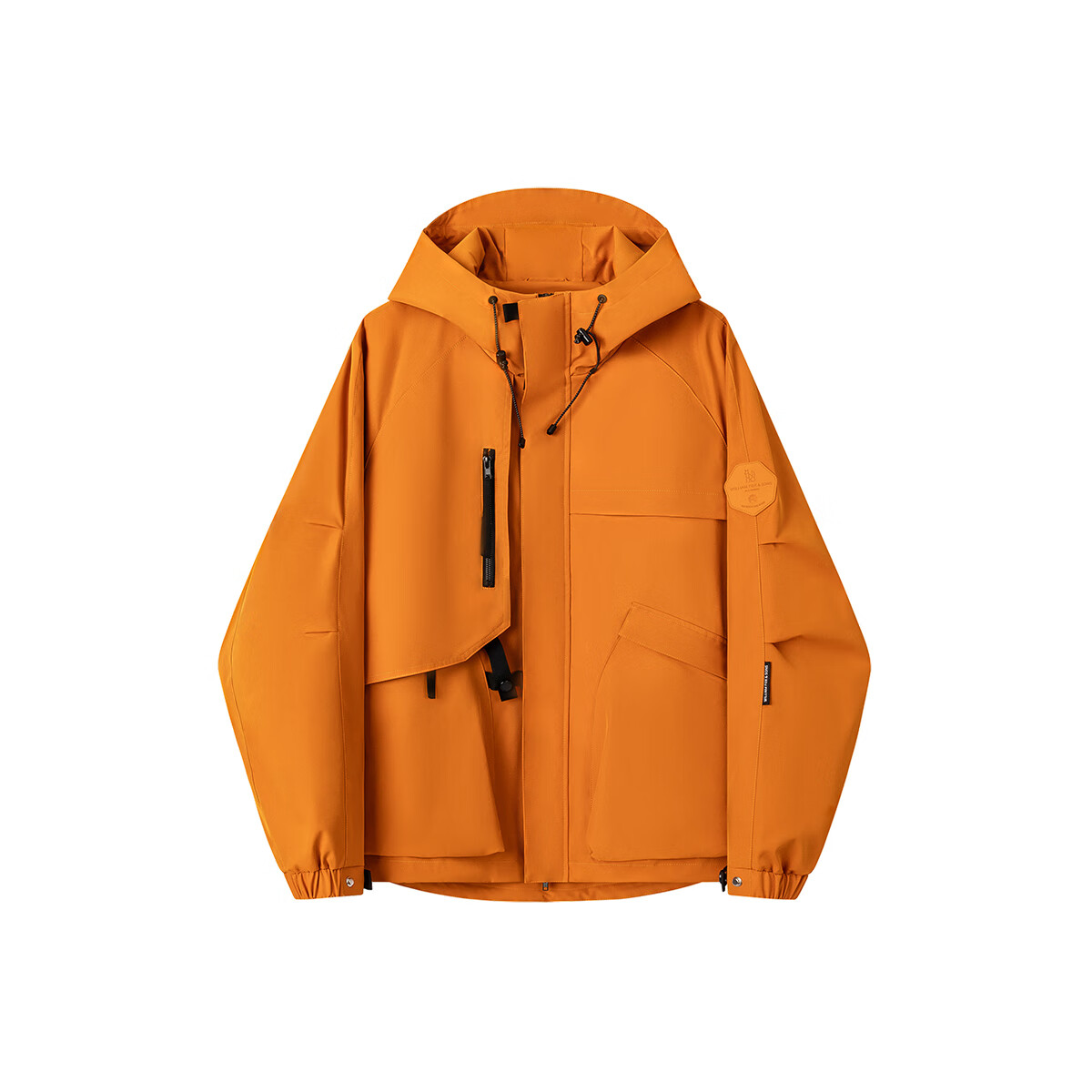 William fox&sons新型三防定制户外面料人体工学立体裁剪机能轻户外仿冲锋夹克男潮 琥珀橘 S /46