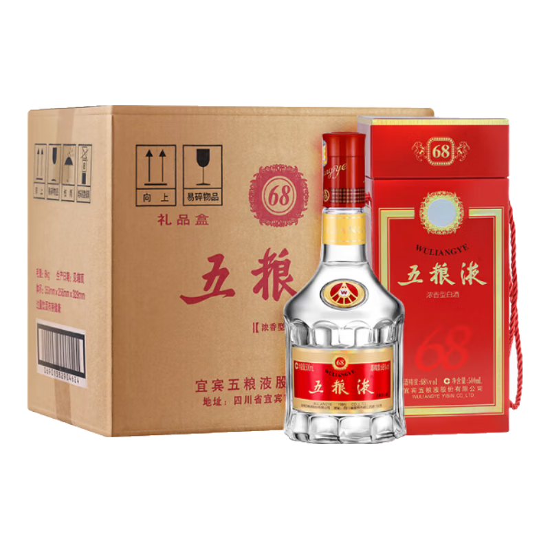 wuliangye/����Һ ���� 68�� Ũ���� 500ml 6ƿ 4410Ԫ