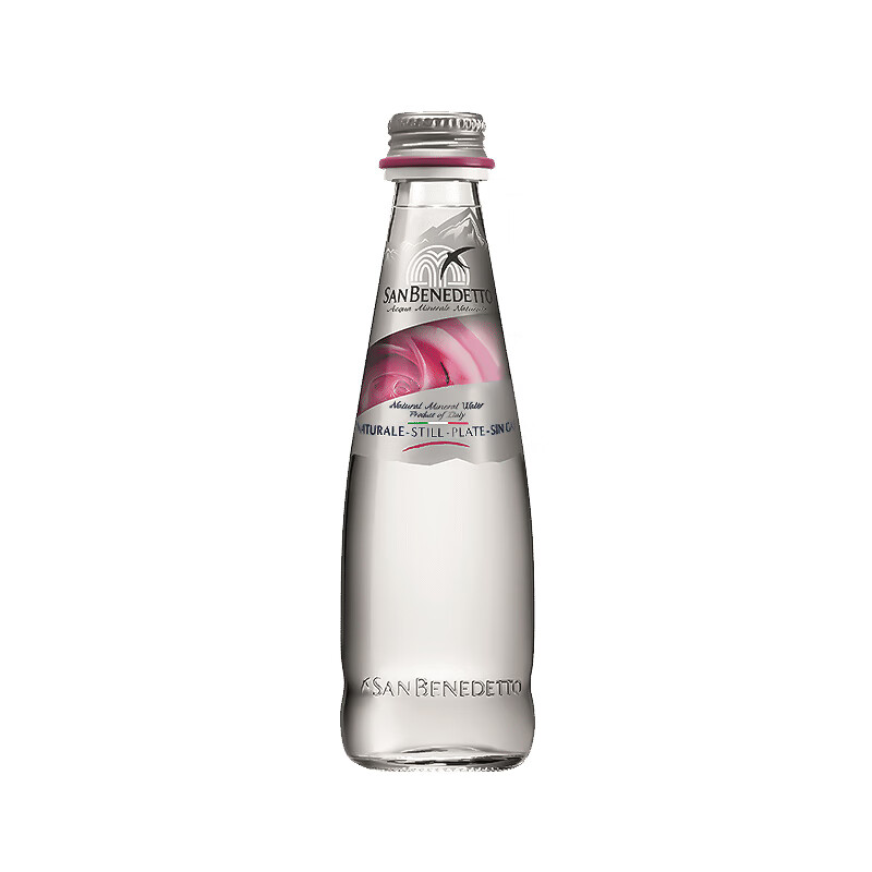 普娜（Acqua Panna）Panna普娜天然泉水250ml/750ml瓶進(jìn)口玻璃瓶裝弱堿性高端飲用水 圣碧濤250ml*24瓶【玻璃瓶礦泉水