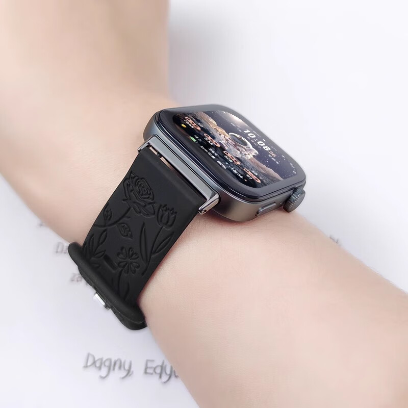 華為【七夕情人節(jié)禮物】華為手表WATCH FIT 3智能運(yùn)動(dòng)手環(huán)男心率血氧健康監(jiān)測(cè)ft3女士2025新款腕表生日 FIT 3【幻夜黑】+黑色玫瑰浮雕表帶