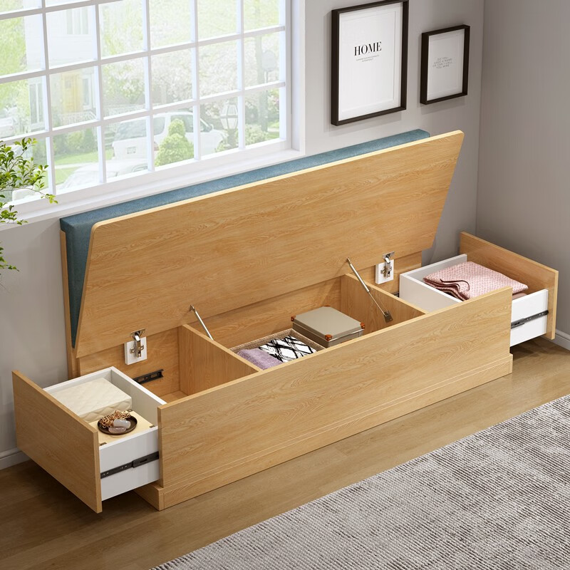 卡座沙发小户型客厅抽屉储物柜地柜家用卡座餐桌组合转角可定制官 1米长单抽送货上门