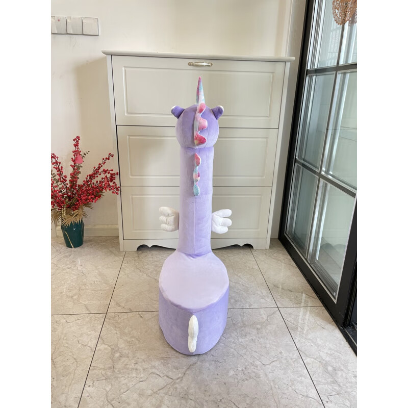 MPPMCK奶粉罐改造套手工坐凳套独角兽九个奶瓶罐儿童坐凳套面料弹力超柔 粉色独角兽弹力超柔+海绵一套