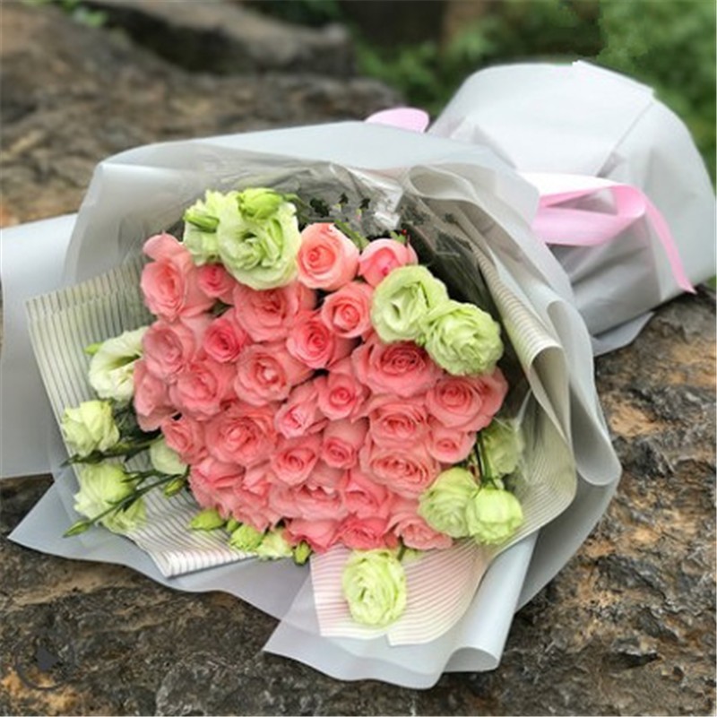 33朵粉玫瑰花束  女士  同城速递