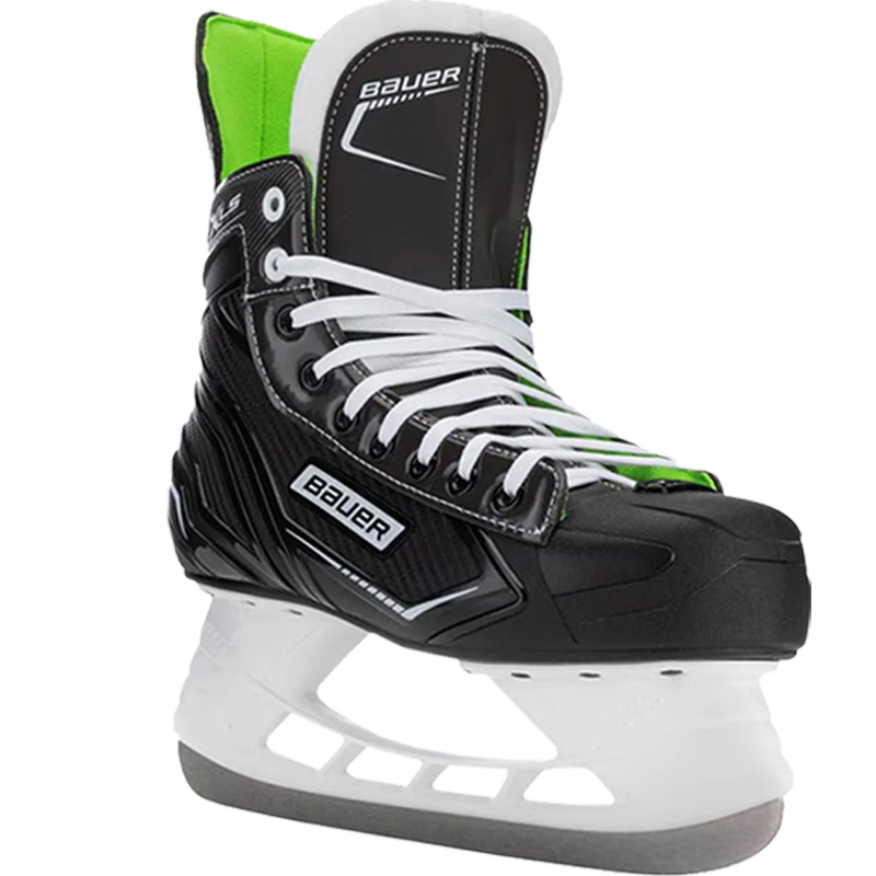 BAUER鮑爾冰球鞋X-LS/LP兒童成人冰刀鞋 滑冰鞋男冰鞋球刀溜冰鞋5-12歲 X-LS【26-32碼】為魔術(shù)貼 42 【SR7】?jì)乳L(cháng)26cm