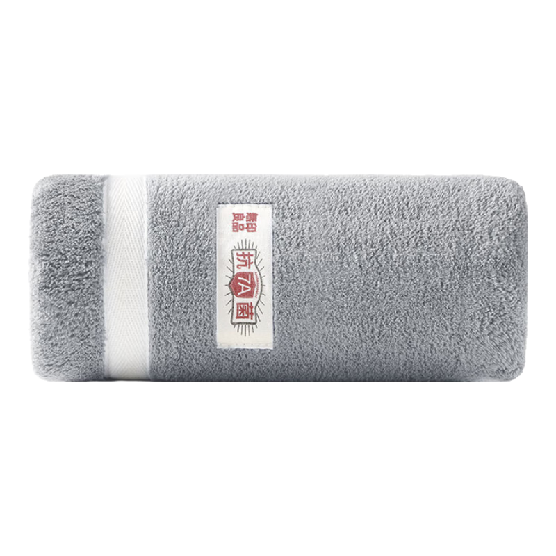 无印良品毛巾7A抗菌单条装加大加厚A类柔软亲肤强吸水大面巾160g/条 深灰