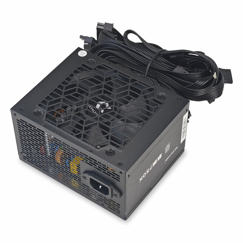 鱼巢（metalfish）600W银牌ATX电源持续700W峰值900W静音温控模组白色台式机电脑主机电源 600W黑色直出【银牌 5年质保】