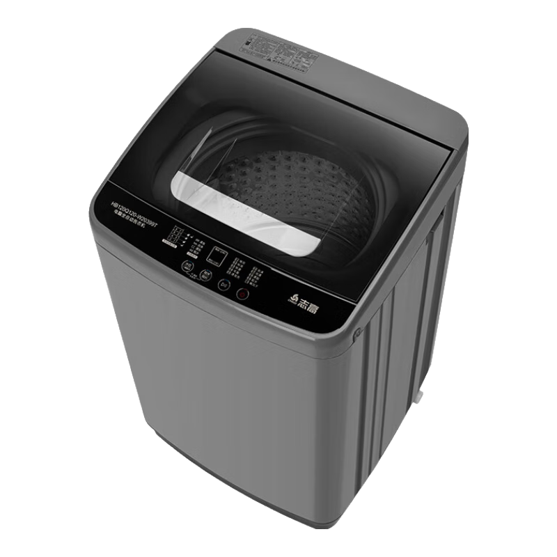 志高全自动波轮洗衣机家用智能洗脱一体小型大容量公寓宿舍出租房 8KG宝石灰【主销特惠+智能风干+强力电机】