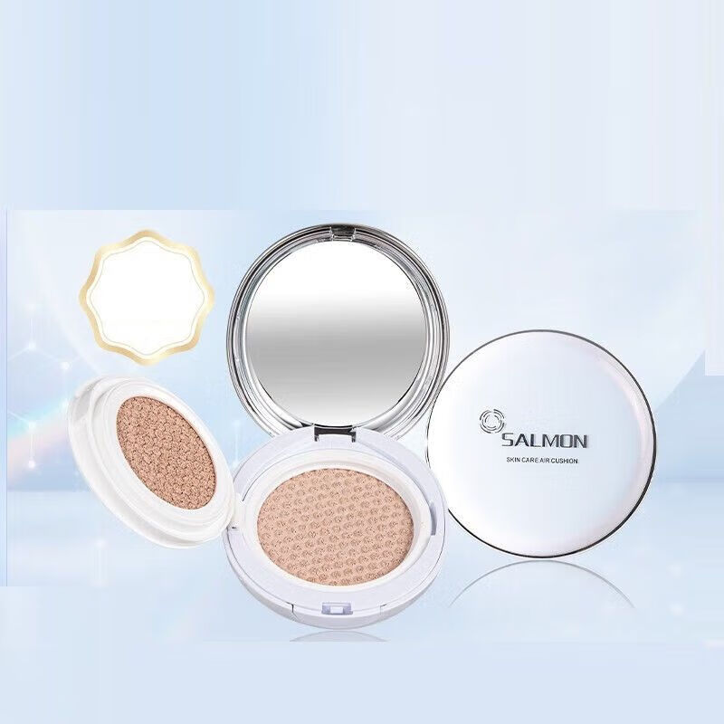 salmon日本鲑鱼气垫cc霜双层粉底遮瑕不卡粉水润 1盒
