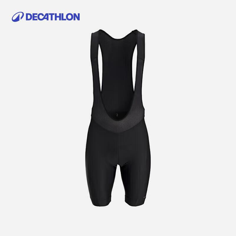 迪卡侬骑行裤RC100公路骑行背带短裤透气防护运动裤S4287750