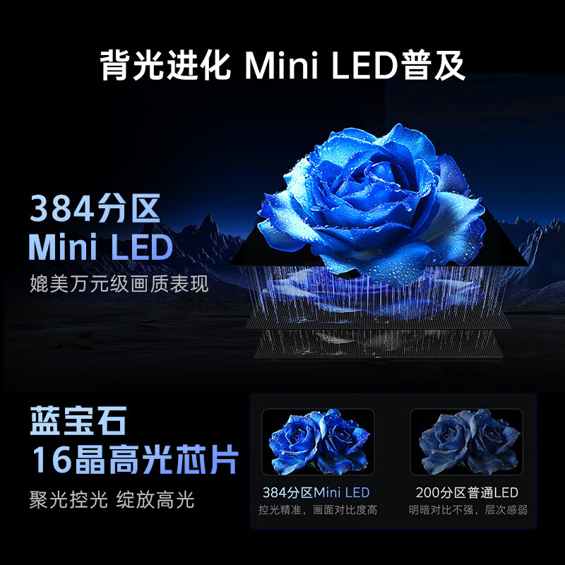 酷开创维Max100 2026款 100英寸【好评99%】384分区Mini LED广角柔光屏 4+128GB 智能平板电视机100P5F