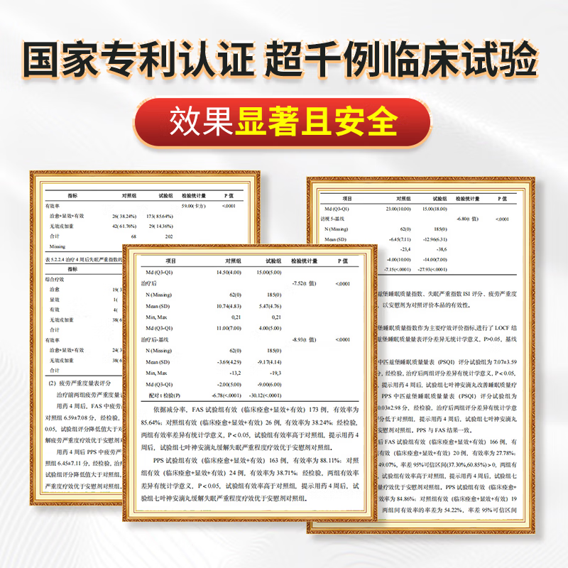 【金七治失眠中药丸】七叶神安滴丸54粒 安神助眠益气养血 活血止痛 用于气虚血少心悸气短失眠多梦 54粒*1盒【失眠尝鲜版】