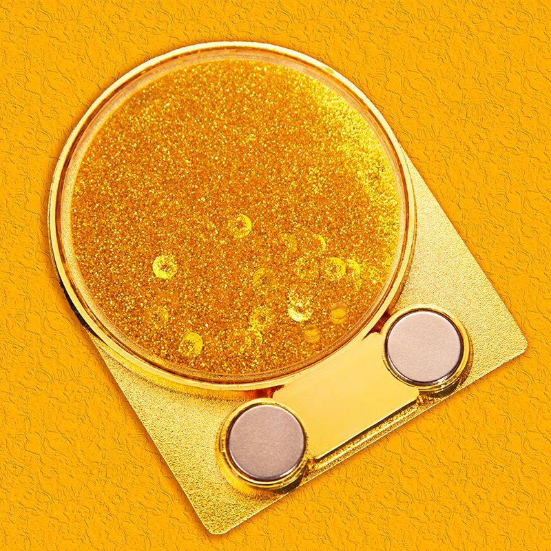 小雕匠财神流沙旋转金属冰箱贴北京上海南京院西安博物馆文创纪念品 赚钱财神爷(铜钱可旋转 )