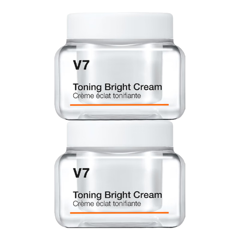 【99成新】蒂佳婷（Dr.Jart）V7素颜霜50ml*2 面部提亮补水保湿维生素懒人面霜护肤品 男女礼物  