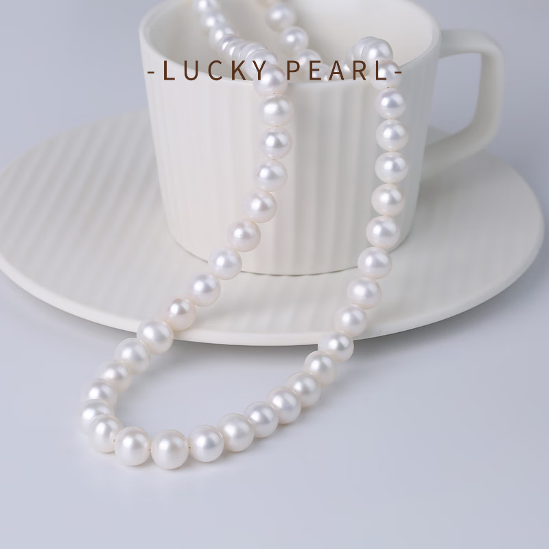 有幸珍珠项链 S925银淡水珍珠项链强光泽百搭锁骨链母亲节送妈妈礼物 5-6mm【年轻体型偏瘦小姐姐】